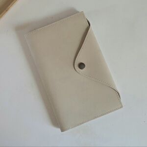 Portland Leather Large Snap Journal in Bone